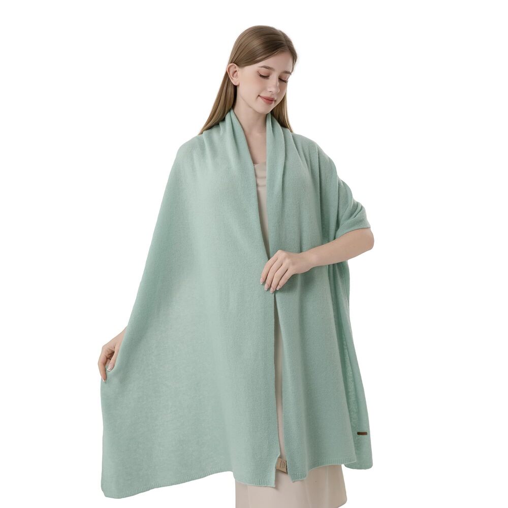 7272 Cashmere Wrap Warm Soft Knitted Scarf Stole For Women
